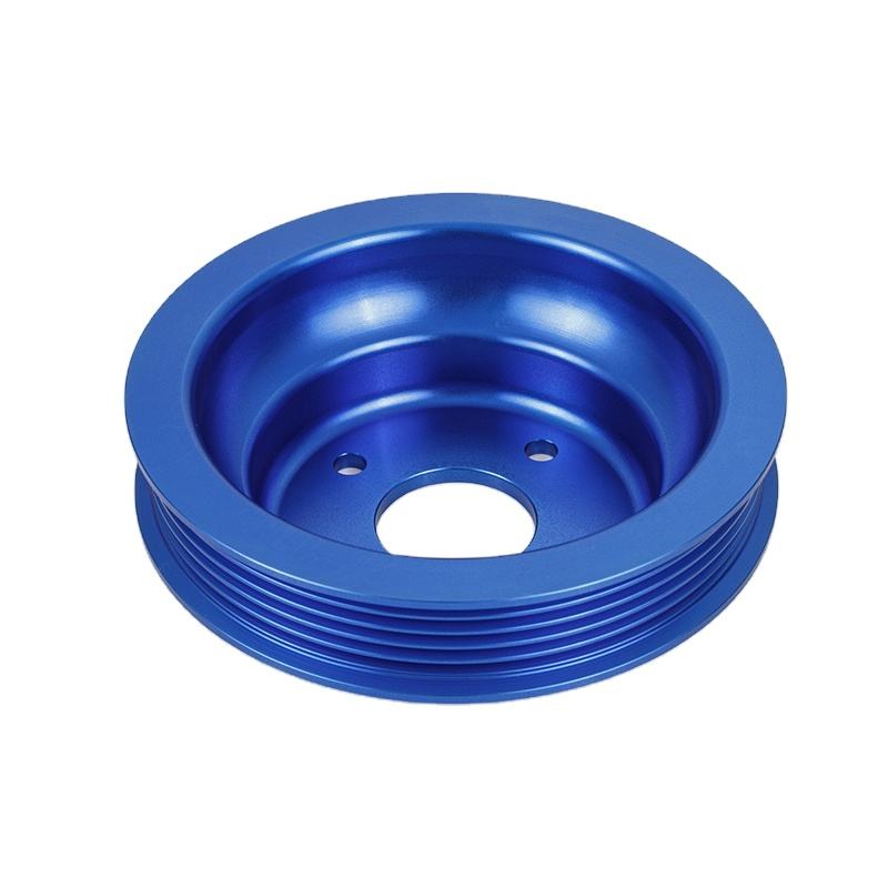 CNC-bearbetning, kilremsskiva i aluminium med stor diameter